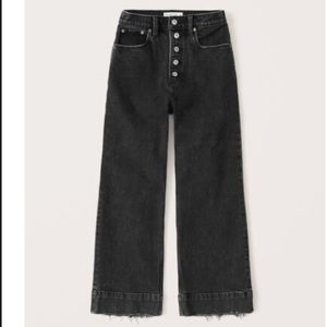 Abercrombie and Fitch crop wide leg jeans